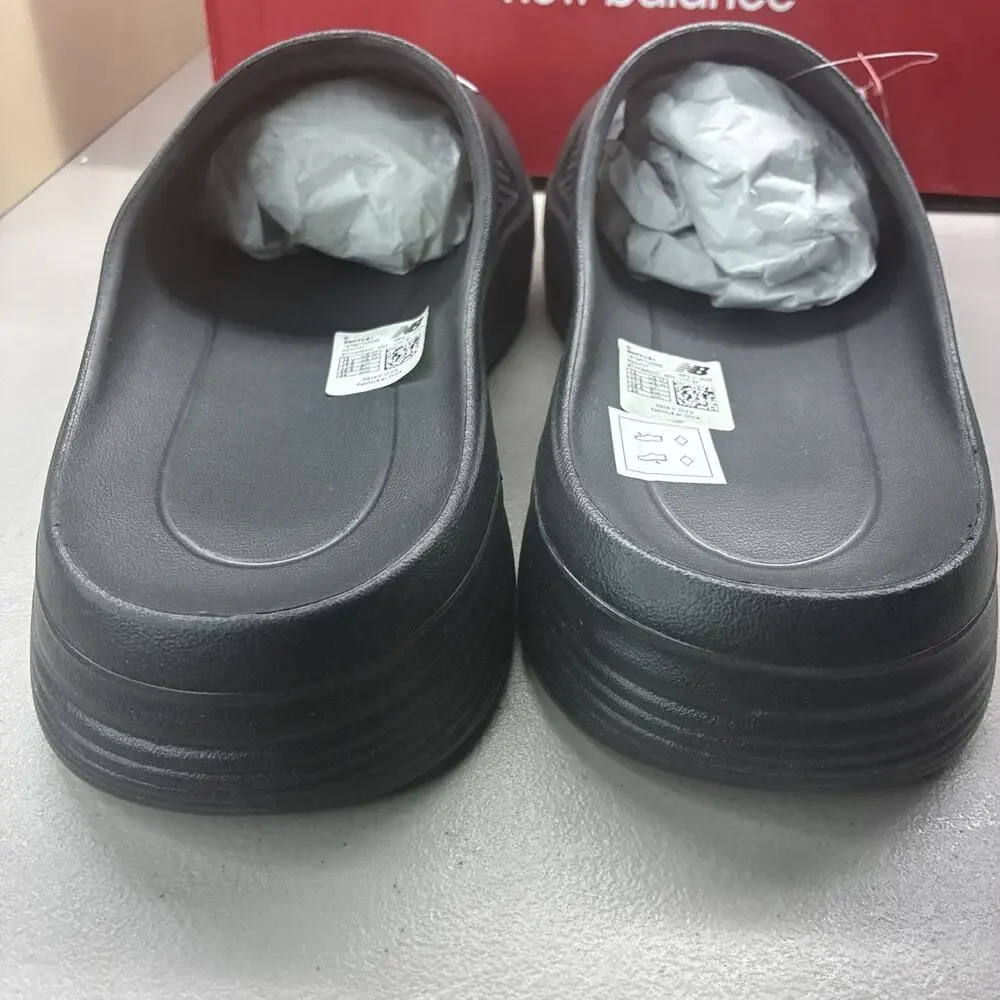 New Balance FuelCell Men's Slide SL Sandals Black Comfort Logo US 12 D SMFFCB1